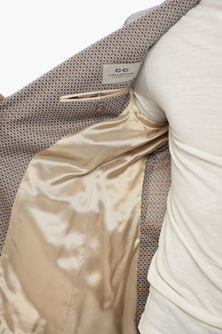 CC COLLECTION Blazer Semifoderato con Motivo Geometrico