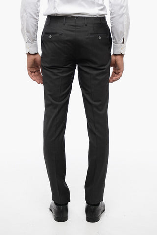 1-Button Suit CERIM ACADEMY Swiss Dot With One Vent And Peak Lapel