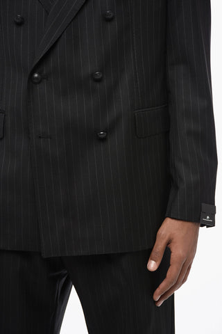 Double-breasted Pinstriped Virgin Wool Suit