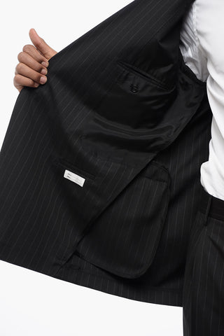 Double-breasted Pinstriped Virgin Wool Suit