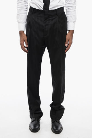 Double-breasted Pinstriped Virgin Wool Suit