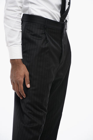 Double-breasted Pinstriped Virgin Wool Suit