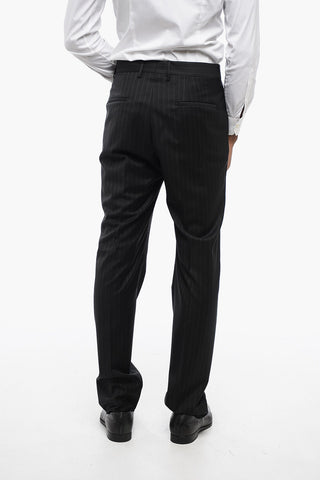 Double-breasted Pinstriped Virgin Wool Suit
