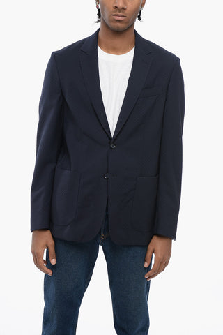 ID Unlined Jacquard Virgin Wool Blazer