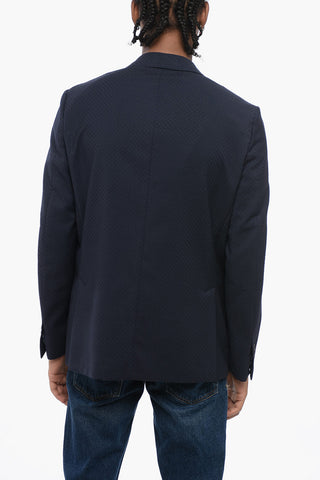 ID Unlined Jacquard Virgin Wool Blazer