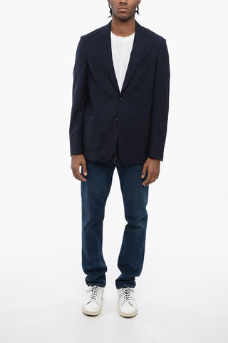 ID Unlined Jacquard Virgin Wool Blazer
