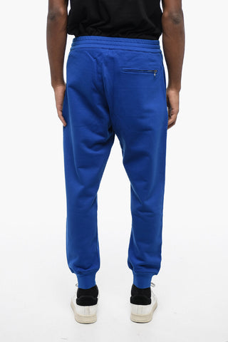 Joggers in Cotone Garzato con Polsini