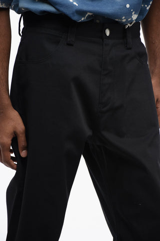 5-Taschen-Hose aus Baumwolltwill mit Gürtelschlaufen