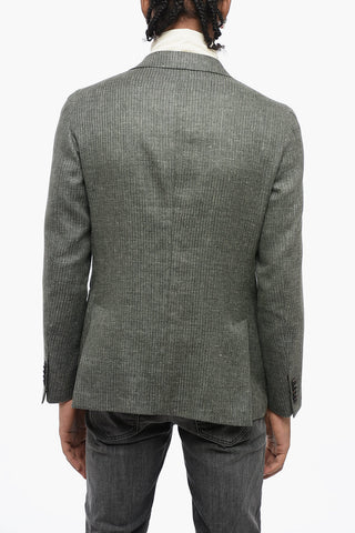 CC COLLECTION Blazer in Misto Lino con Rever a Lancia