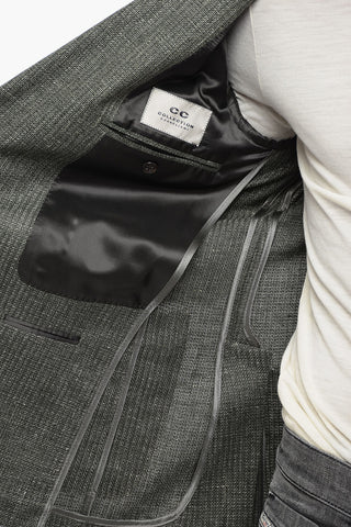 CC COLLECTION Blazer in Misto Lino con Rever a Lancia