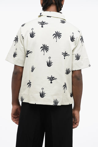 Half Zipped PALM Stretch Fabric Polo