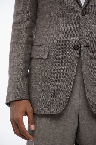 Unlined GATE Linen Blend Blazer