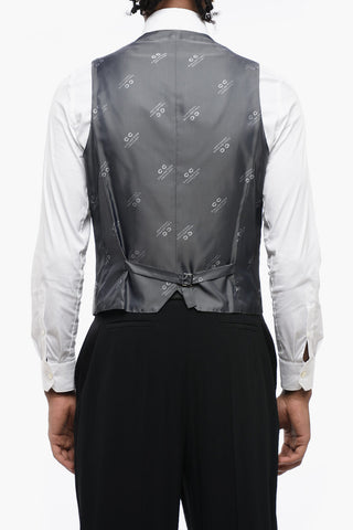 CC COLLECTION District Check Virgin Wool Vest