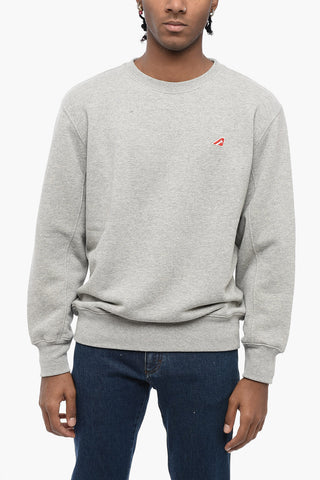 Brushed Cotton Crew-neck Sweatshirt