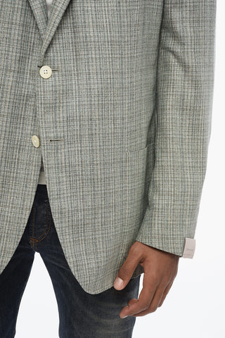 Unlined LEADER Silk Blazer with Patch Pockets