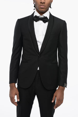 Virgin Wool CERIM.ACADEMY Shawl Lapel 1-Button Suit