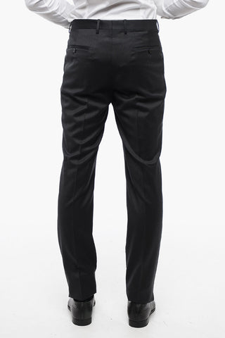 Single-breasted Virgin Wool Suit with Nocth Lapel