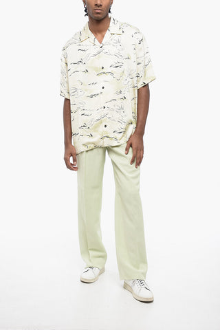 Camicia Bowling RABBIT in Satin Stampato