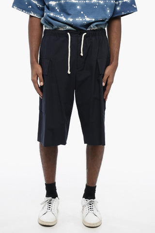 Shorts Cargo in Cotone con Coulisse in Corda
