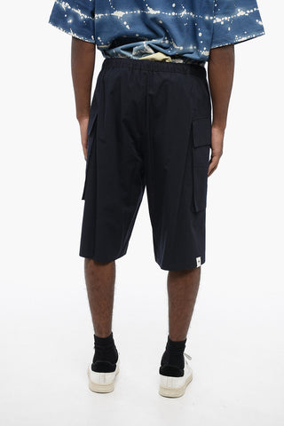 Shorts Cargo in Cotone con Coulisse in Corda