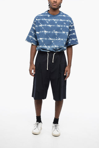 Cotton Cargo Shorts with Rope Drawstring