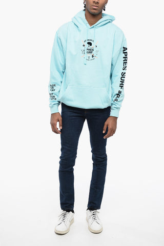 Fleeced-Cotton Blend BOB Hoodie with Patch Pocket