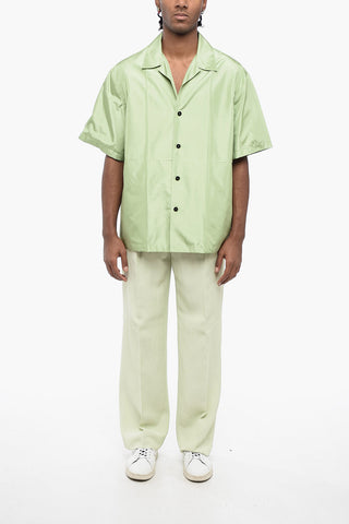 Oversized Nylon Bowling Shirt