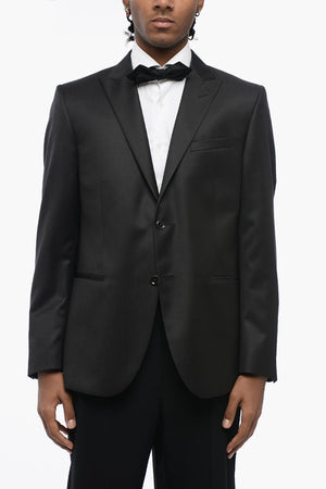 CC COLLECTION Blazer in Lana Vergine con Tasche a Filo