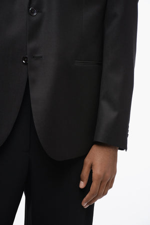 CC COLLECTION Blazer in Lana Vergine con Tasche a Filo
