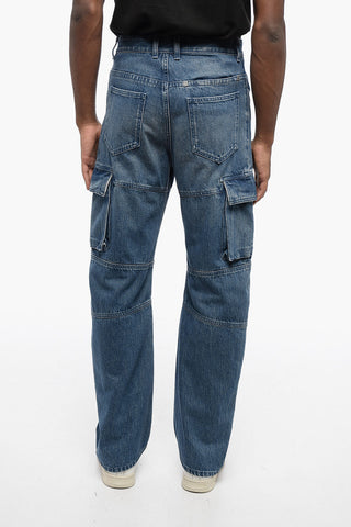 Mid Washed Cargo Denims 28cm