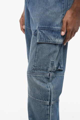 Mid Washed Cargo Denims 28cm