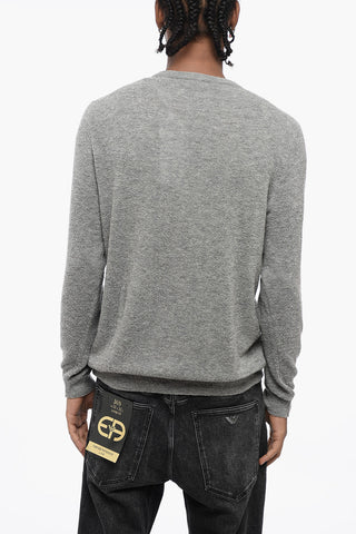 Soft Fabric Crew-neck Sweater with Logo Detail