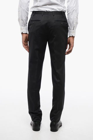 CC COLLECTION Virgin Wool Side Vents Notch Lapel 2-Button Suit