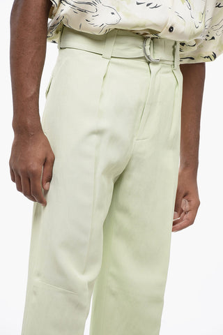 Pantaloni in Misto Lino FLUID ad 1 Pince