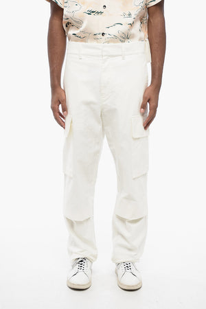 Cargo-Hose aus Baumwolle mit verdecktem Verschluss