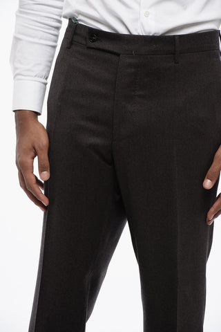 4 Pocketed Virgin Wool Pants with Belt Loops