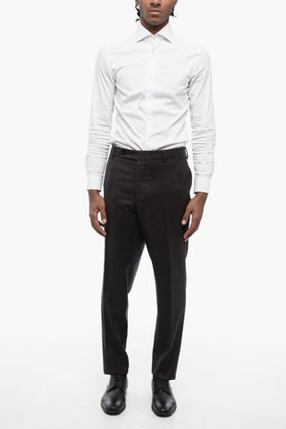 4 Pocketed Virgin Wool Pants with Belt Loops