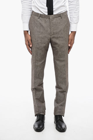 CC COLLECTION Linen Blend Side Vents Nocth Lapel RETAILORED 2-Button Suit