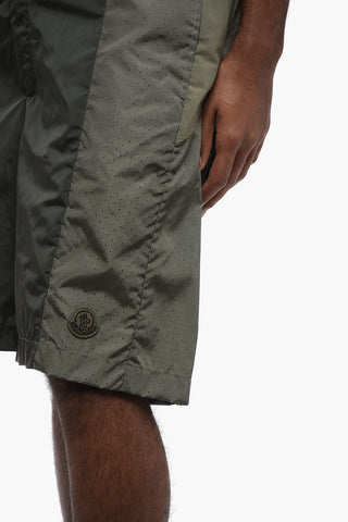 BORN TO PROTECT Shorts in Nylon con Inserti Traspiranti