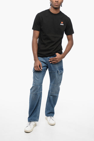 T-Shirt Girocollo FLOWER CLASSIC in Cotone