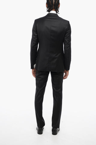 TREND Virgin Wool Side Vents Notch Lapel 2-Button Suit