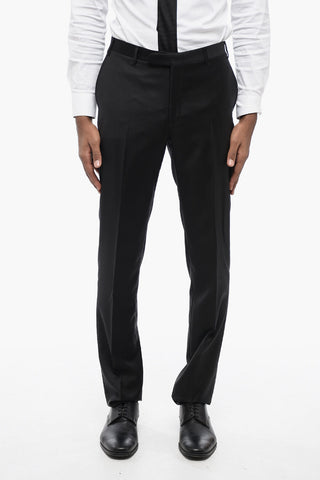 TREND Virgin Wool Side Vents Notch Lapel 2-Button Suit