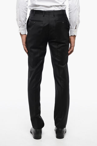 TREND Virgin Wool Side Vents Notch Lapel 2-Button Suit