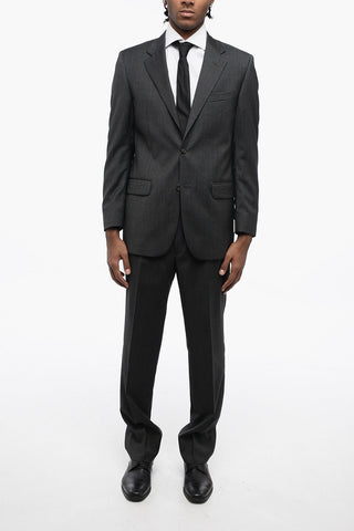 CC COLLECTION Pinstriped Side Vents Notch Lapel MADISON 2-Button Suit