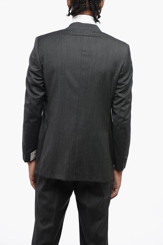 CC COLLECTION Pinstriped Side Vents Notch Lapel MADISON 2-Button Suit