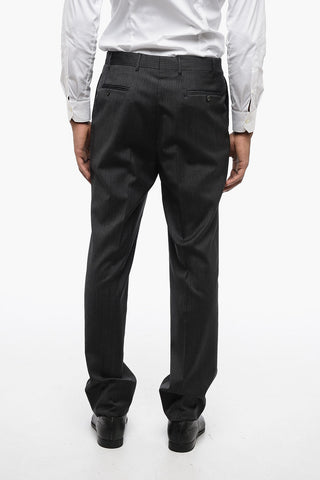 CC COLLECTION Pinstriped Side Vents Notch Lapel MADISON 2-Button Suit