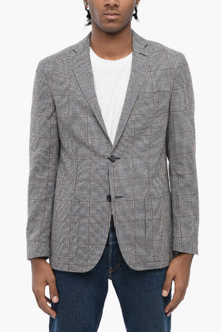 CC COLLECTION Blazer Monopetto con Motivo Windowpane