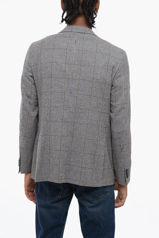 CC COLLECTION Blazer Monopetto con Motivo Windowpane