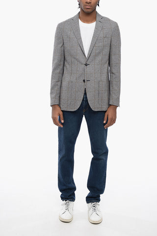 CC COLLECTION Blazer Monopetto con Motivo Windowpane