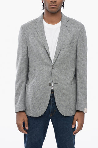 Silk Blend GATE Blazer with Patch Pockets